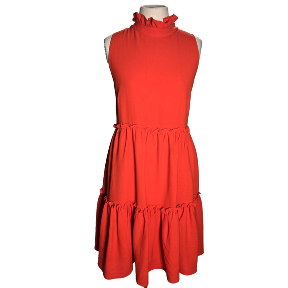 Elliatt Dress Mini Size XL Womens NWT Cocktail Sleeveless Tiered‎ Anthropologie - Picture 1 of 8